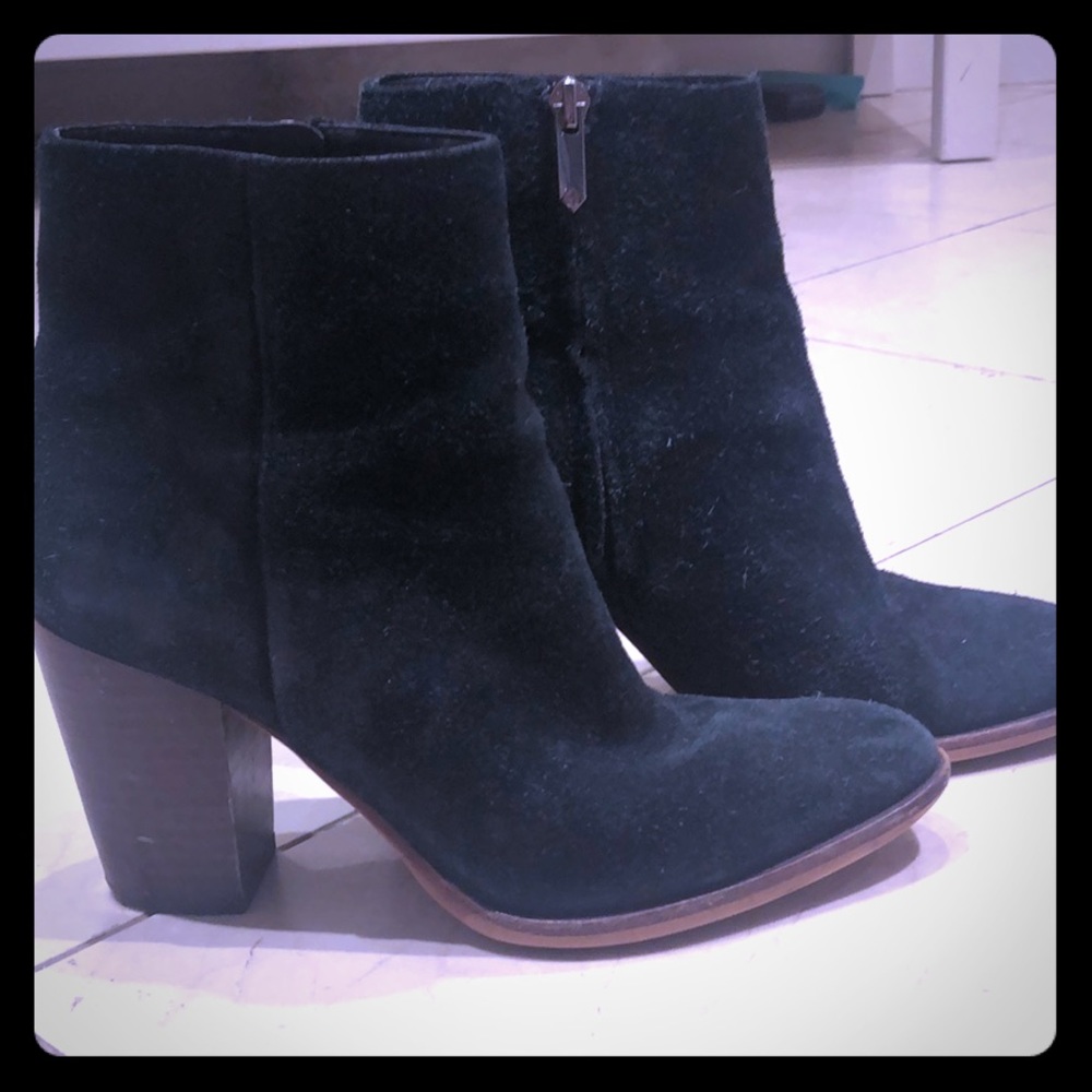 Sam Edelman suede black booties